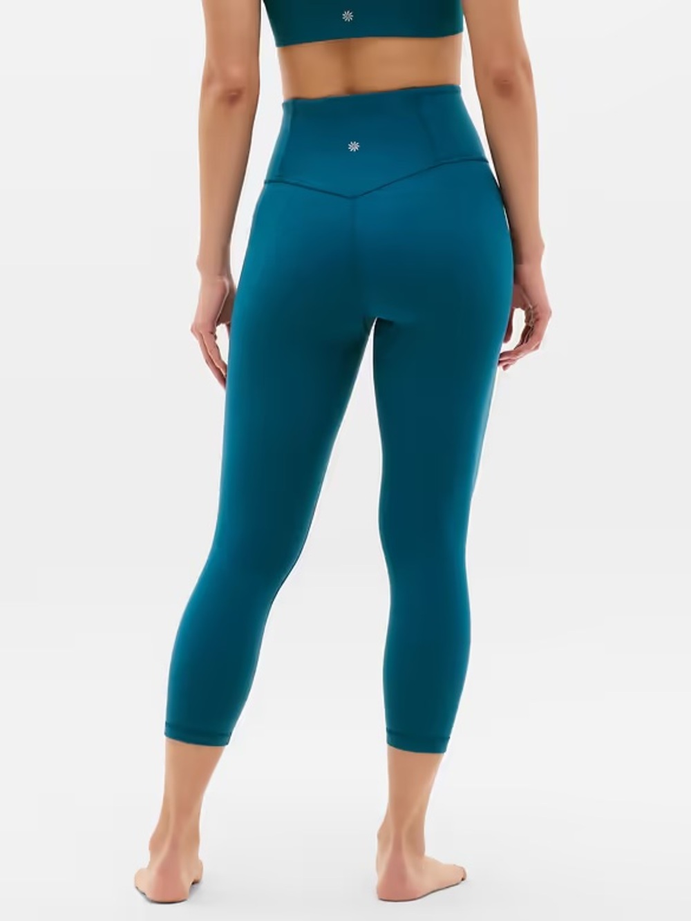 Athleta Elation Ultra Rise Capri Teal Large
